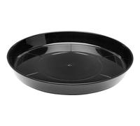 Garronda Sottovaso per Piante Rotondi in Plastica da Esterno e da Interno per Fiori e Giardini GD-0026 (1 Pezzo - Nero, ⌀ 40 cm H 5,2 cm)