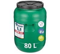 Garronda tanica di plastica da 80 litri a bocca larga con coperchio, in materiale privo di BPA, bidone plastica universale, serbatoio acqua per il giardino GD-0078, Verde