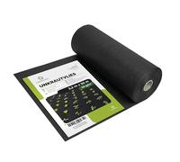 Garronda Telo Pacciamatura Antierbacce 50 g/m² Nero, 3,2 m x 20 m GD-0176 | Telo nero permeabile per controllo erbacce, pacciamatura orto, aiuole, giardino e posa sotto ghiaia o corteccia