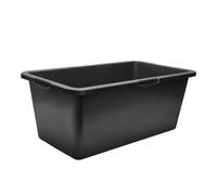 Garronda Vasca per Malta 2 Pezzi 60 L Rettangolare - mastello robusto in plastica riciclata, contenitore e vasca da muratore per cemento, giardino o officina GD-0169