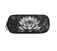 Garronmavis Astuccio grande con farfalla, per ragazze, studentesse, adolescenti, bandiera americana, girasole, penna, astuccio per cancelleria, Fiore di loto, Zaino per la scuola