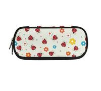 Garronmavis Astuccio per matite con fiori e uccellini, grande capacità, motivo cartone animato Corgi, astuccio a pois con gallo resistente, Spazio Cosmico Rosso Swirl, Zaino per la scuola