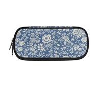 Garronmavis Astuccio per matite con squalo in stile cartone animato, per la scuola, multi-slot con cielo stellato e farfalla, astuccio per cancelleria, Retro Ditsy Flower, Zaino per la scuola