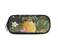 Garronmavis Astuccio per matite per bambini con note musicali e violino, con libellula stellata, grande capacità, con squali carini, astuccio resistente, Plumeria Ananas, Zaino per la scuola