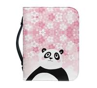 Garronmavis, copertina per Bibbia con disegno di margherita e panda per uomini e donne, custodia per Bibbia con fiori e panda, copertine per Bibbia con arte animale estetica - XL