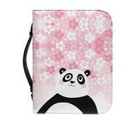 Garronmavis, copertina per Bibbia con disegno di margherita e panda per uomini e donne, custodia per Bibbia con fiori e panda, copertine per Bibbia con arte animale estetica - XL