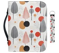 Garronmavis Custodia per libri biblici con alberi di pino, per uomo e donna, per libri biblici ad acquerello, arte estetica, borsa della Bibbia sacra - L