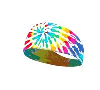 Garronmavis Fasce elastiche per capelli arcobaleno sfumate ad acquerello, per donne, pittura arcobaleno, arte astratta, comode fasce per capelli