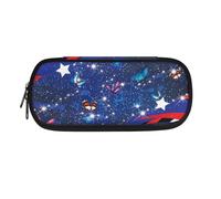 Garronmavis Simpatico astuccio Axolotl per adolescenti, divertente capibara e orso, organizer per cancelleria per studenti scolastici, Farfalla del cielo stellato, Zaino per la scuola