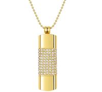 GARRULAX Chiavetta USB 16 GB/32 GB/64 GB/128 GB, USB 2.0 a forma di cuore con memoria data, Pendrive humb Drive con catena (oro, 32 GB)