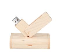 GARRULAX Chiavetta USB, 16 GB, in legno, USB 2.0, ad alta velocità, chiavetta USB a forma di penna, memoria per la data, pendrive U Disk (acero girevole)