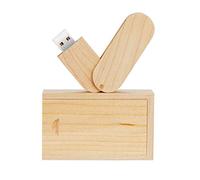 Garrulax Pendrive, USB Chiavette 8GB / 16GB / 32GB Premium in legno massiccio ad alta velocità ad alta velocità unità di memoria flash Penna disk pendrive con scatola