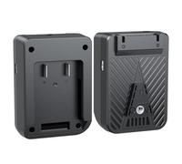 Garsent Adattatore per Batteria, Piastra di Montaggio a V con Uscita di Ingresso PD 100 W e Uscita DC USB C D Tap, Display Digitale per Apparecchiature di Illuminazione della Fotocamera