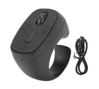 Garsent Anello di Scorrimento, Telecomando Wireless Bluetooth con Punta delle Dita, Otturatore della Fotocamera per Girare la Pagina del Telecomando per la Lettura di E-book del