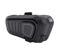 Garsent Auricolare Interfono per Moto, Auricolare Interfono Bluetooth con Portata di 10 Km per Casco, PTT Wireless per Moto con Riduzione del Rumore e Impermeabile per la Guida