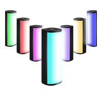 Garsent Bacchetta Luminosa Portatile Magnetica, Tubo RGB Portatile Luce Video LED 2500-7000K, Luce per Fotocamera Dimmerabile per Vlog Fotografico, Batteria Ricaricabile Oltre 10 Ore