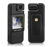 Garsent Camera da Body 4K con Registrazione Audio e Video, Body Cam Mini Bodycam, Piccola Videocamera Personale Portatile, Bici Sportiva Civili Personali per Esterni di Polizia Le Forze