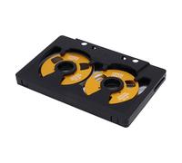 Garsent Cassetta Vuota da Bobina a Bobina, 50 Minuti, Tipo Standard, in Bianco, con Scatola Trasparente, Carta da Registrazione, di Lunga Durata, Nera e Oro, per gli Appassionati di Musica, Leggera