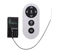 Garsent Controller RC da 2,4 GHz, Ricevitore Remoto a 4 con Doppio Motore e modalità di Controllo Misto, Design Compatto con una Sola Mano per Funzionamento Stabile a Lunga Distanza