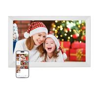 Garsent Cornice Digitale WiFi da 15,6 Pollici, Cornice per Foto Smart Cloud Touchscreen FHD con Rotazione Automatica della Memoria da 32 GB, per Condividere Istantaneamente Foto e (Spina europea)