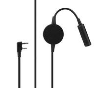 Garsent Cuffie PTT K Head Push-to-Talk per Wouxun | Unità PTT Cablata con Clip per Indumenti, Montaggio Sul Manubrio, Connettore K, per Radio Bidirezionali Compatibili