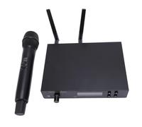 Garsent di Microfono Wireless, Microfono Cantante Portatile, da 566 a 608MHz 328.1ft Range di Ricezione, Suono Chiaro, Microfono Dinamico per Cantare (Spina europea)