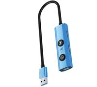 Garsent Dispositivo del Traduttore Linguistico, Smart AI Docking Station, Traduzione Vocale Multifunzionale USB Hub con GPT DeepSeek, 129 Language Translator (Interfaccia USB)