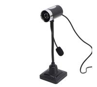 Garsent Fotocamera Web USB, HD 480P con Microfono a Cancellazione di Rumore, Fotocamera per Computer USB in Lega per Videochiamate Lezioni Online in Streaming Live