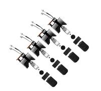 Garsent Kit Hotend di Ricambio per Stampante 3D Snapmaker U1, 4 Ugelli in Acciaio Temprato 0,2 Mm 0,4 Mm 0,6 0,8 + Hotend in Ceramica 48 W, Alta velocità 500 /s, Riscaldamento Rapido Fino a 300 ℃,