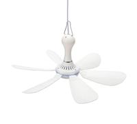 Garsent Kit Ventilatore Solare da Soffitto Portatile 5V 10W, Ventilatore Sospeso USB con Pannello Solare Monocristallino per Campeggio all'aperto, Tenda, Serra, Patio
