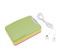 Garsent Lettore di Cassette retrò Lettore Musicale Portatile con Registratore di Trasmissione FM, di Cassette Alimentato Tramite USB, Design in Tinta Unita con Jack per Cuffie, Funzione di (GREEN)