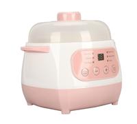 Garsent Mini Pentola per Stufato in Ceramica con Preimpostazioni e Timer Integrato, Piccola Pentola a Cottura Lenta con Coperchio, 1 L, Pentola Elettrica per Stufato, Pentola per (Spina