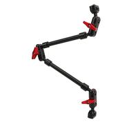 Garsent Monte della Telecamera a Braccio Magico da 22 ", Morsetto Treppiede Articolare con Adattatore Filo, Asta di Estensione Regolabile Multi -angolo per Telefono, Webcam, Microfono,