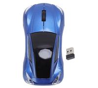 Garsent Mouse Wireless per Auto Sportive da 2,4 GHz, Mouse da Gioco Wireless Optical Cool 1600DPI 3D USB per Computer Portatile PC, Mouse Cordless con Ricevitore USB (Blu perla)