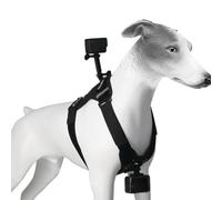 Garsent Pettorina per Cani per Action Camera, Morbida Imbottitura, Supporto Regolabile per Pettorina per Cani di Taglia Grande, Media e Piccola, Utilizzato per il Fissaggio Sul Petto e