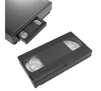 Garsent Pulitore per testine VCR, detergente per testine VHS, detergente per testine video VHS per lettori VCR VHS, tecnologia a secco, riutilizzabile fino a 50 volte, non richiede liquidi