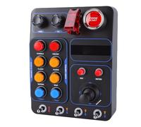 Garsent Racing Box, Compatibile V9 GEN2 e PC, 30 Pulsanti Programmabili, Illuminazione RGB Regolabile, Installazione Semplice, Adatto per Giochi di Simulazione di Corse