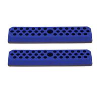 Garsent Rastrelliera Portapunte Esagonali a 43 Fori con Base Magnetica, Organizer per Punte da Trapano da 1/4 di Pollice per Carrello degli Attrezzi, PP Blu