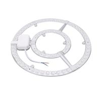 Garsent Scheda Modulo Plafoniera LED Dimmerabile Bicolore da 72W Facile Sostituzione della Luce del Ventilatore da Soffitto in Soggiorno Camera da Letto Bagno, Materiale ABS Diametro 12" per