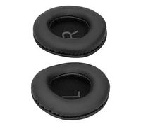 Garsent Sostituzione Cuscinetti Rotondi da 85 Mm con Segno L R per Cuffie, Morbidi Cuscinetti Auricolari in Memory Foam, Resistenti Coperture in Pelle Artificiale per Cuffie, Isolamento Acustico e