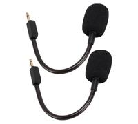 Garsent Sostituzione del Microfono, Microfono da Gioco Staccabile Adatto per Ra Zer Blackshark V2, da 3,5 Mm di Sostituzione del Microfono Cancellato, Parti di Sostituzione (BLACK)