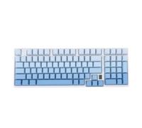 Garsent Tastiera Meccanica Wireless, Connessione Cablata Bluetooth 2.4G 3 in 1 Interruttori Blu PCB Sostituibili a Caldo 15 Tasti PBT Bicolore Retroilluminati RGB Retroilluminati Design (Blu Bianco)