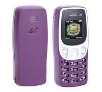 Garsent Telefono Cellulare per Anziani 4G LTE Sbloccato, Piccolo Cellulare con Tasti Grandi con Tasto SOS, Doppia SIM, Doppio Standby, Telefono per Anziani con MP3, Tascabile (PURPLE)