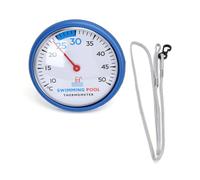 Garsent Termometro Galleggiante per Piscina, Indicatore della Temperatura dell'Acqua per Piscine, Vasche Idromassaggio, Spa, Acquari, Gamma 10-50°C, Sonda in Acciaio Inossidabile 304 Resistente