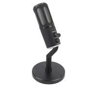 Garsent XLR Interfaccia USB Microfono Dinamico, Microfono Dinamico RGB con Supporto Regolabile, Microfono Podcast Vocale con Pattern Cardioide per il Podcast in Live Streaming da Gioco