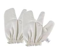 Garshana Gloves Raw Silk Massage Gloves Ayurvedic Massage,Exfoliating Bath Massages Scrubbing Glove,Dry Brushing Glove for Body for Men and Women,Can Be Used on The Whole Body (1Pair)