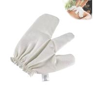 Garshana Guanti da massaggio in seta grezza per massaggio ayurvedico, 1/2 pezzi Garshana 100% seta grezza ayurvedica per spazzolatura a secco strumento linfatico per tutto il corpo (1 pz)