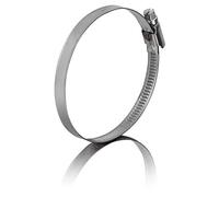 GARSIDURO® Fascette stringitubo in acciaio inox | 80 - 100 mm [2 pezzi] | morsetti professionali W4 | Fascette stringitubo adatto per asciugatrice o come tubo di scarico, fascette e fascette