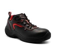 GARSPORT GIOVE Low S3, Scarpa Antinfortunistica Uomo, Nero/Rosso, 44 EU