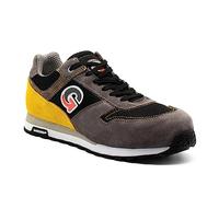 GARSPORT Monza S1P, Scarpa Antinfortunistica Uomo, Grigio/Nero/Giallo, 38 EU